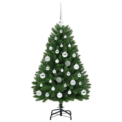 vidaXL Artificial Hinged Christmas Tree Green 120 cm PVC and Steel - 47613