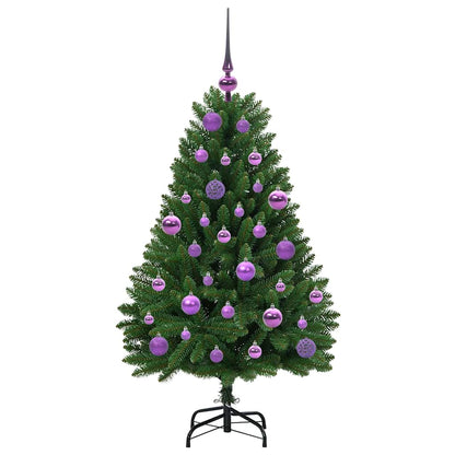 vidaXL Artificial Hinged Christmas Tree Green 120 cm PVC and Steel - 47617