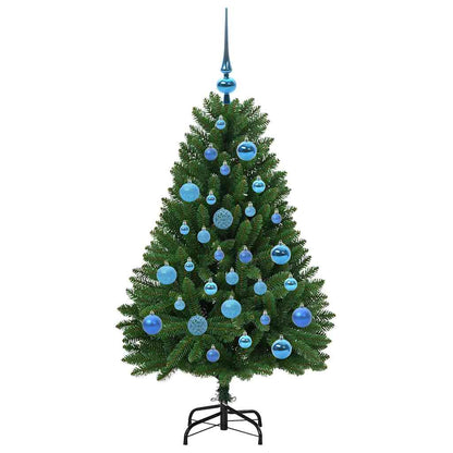vidaXL Artificial Hinged Christmas Tree Green 120 cm PVC and Steel - 47624