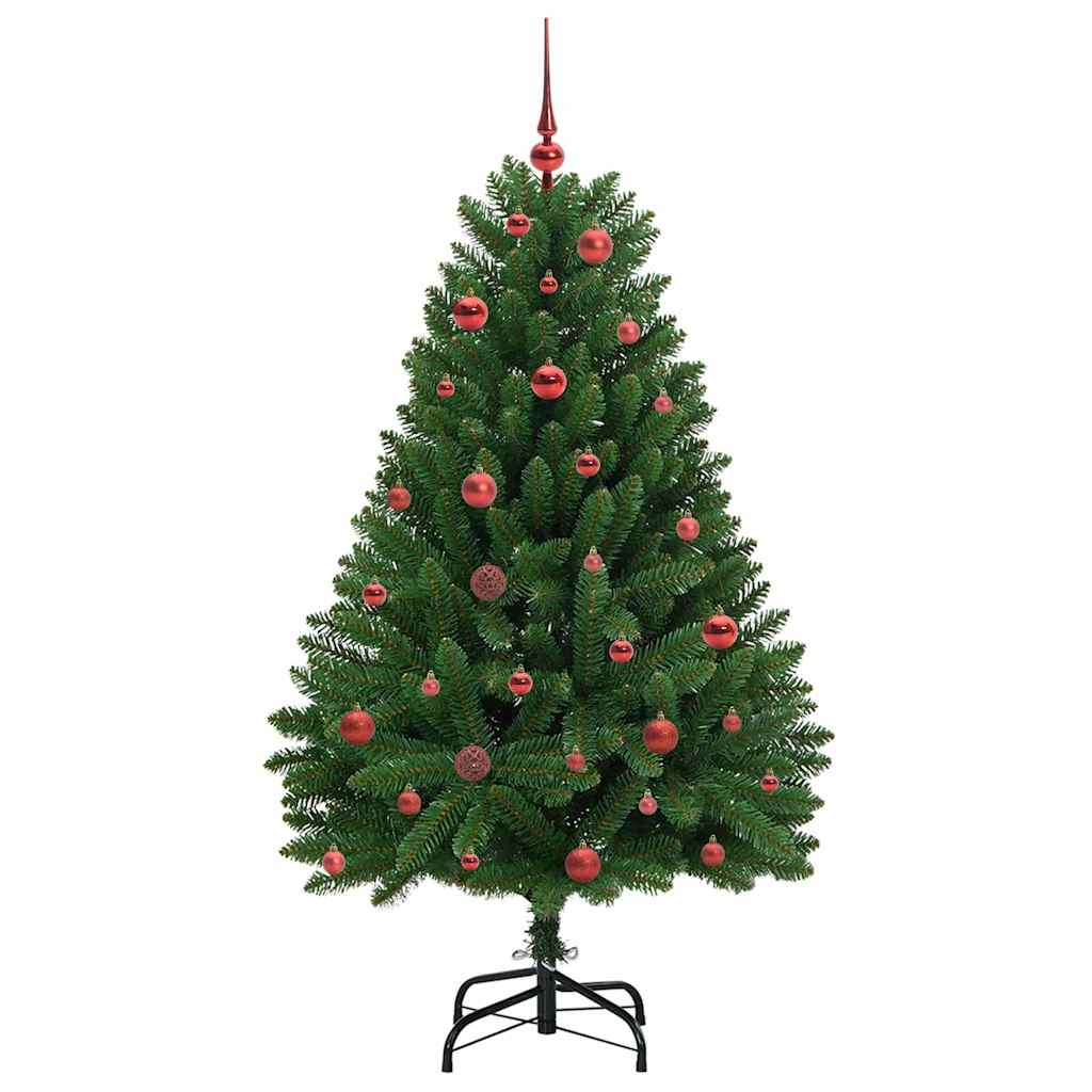vidaXL Artificial Hinged Christmas Tree Green 150 cm PVC and Steel