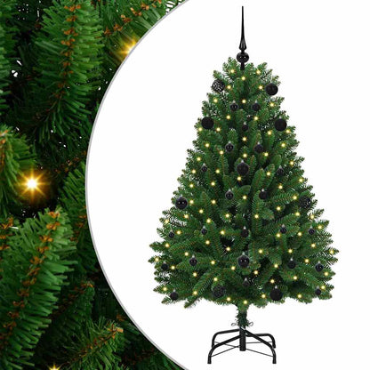 vidaXL Artificial Hinged Christmas Tree Green 150 cm PVC and Steel - 47648