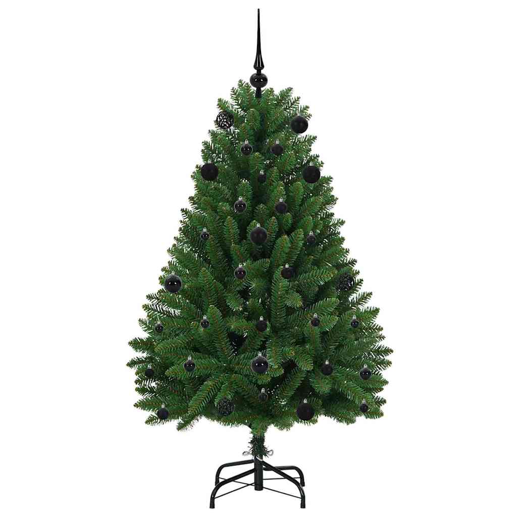 vidaXL Artificial Hinged Christmas Tree Green 150 cm PVC and Steel - 47648