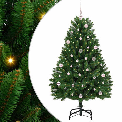 vidaXL Artificial Hinged Christmas Tree Green 150 cm PVC and Steel - 47651