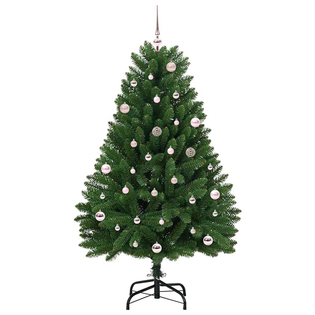 vidaXL Artificial Hinged Christmas Tree Green 150 cm PVC and Steel - 47651