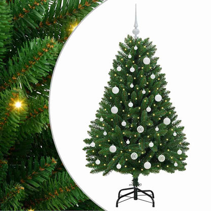 vidaXL Artificial Hinged Christmas Tree Green 150 cm PVC and Steel - 47654