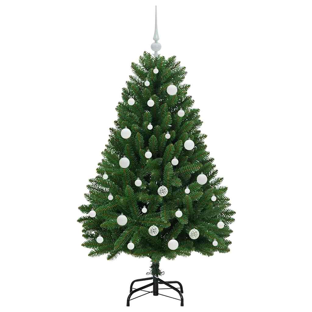 vidaXL Artificial Hinged Christmas Tree Green 150 cm PVC and Steel - 47654