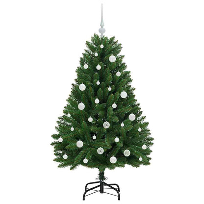 vidaXL Artificial Hinged Christmas Tree Green 150 cm PVC and Steel - 47654