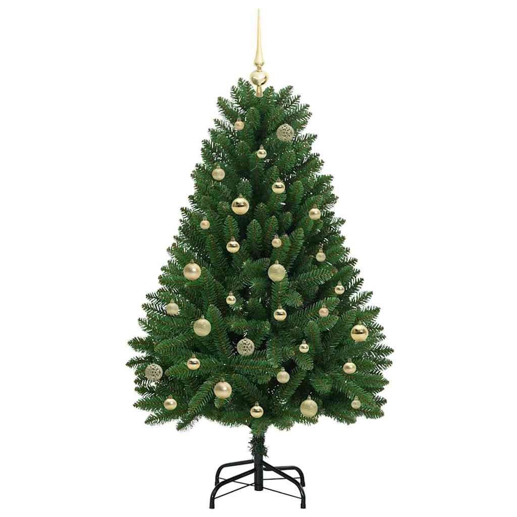 vidaXL Artificial Hinged Christmas Tree Green 150 cm PVC and Steel - 47658