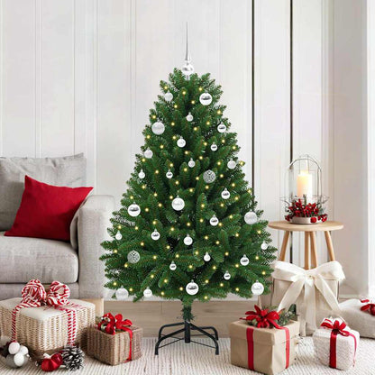 vidaXL Artificial Hinged Christmas Tree Green 150 cm PVC and Steel - 47659