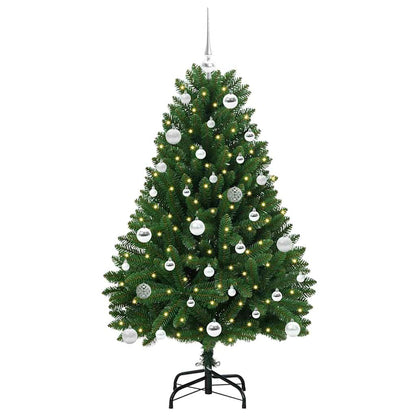 vidaXL Artificial Hinged Christmas Tree Green 150 cm PVC and Steel - 47659