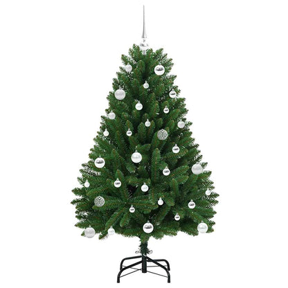 vidaXL Artificial Hinged Christmas Tree Green 150 cm PVC and Steel - 47659