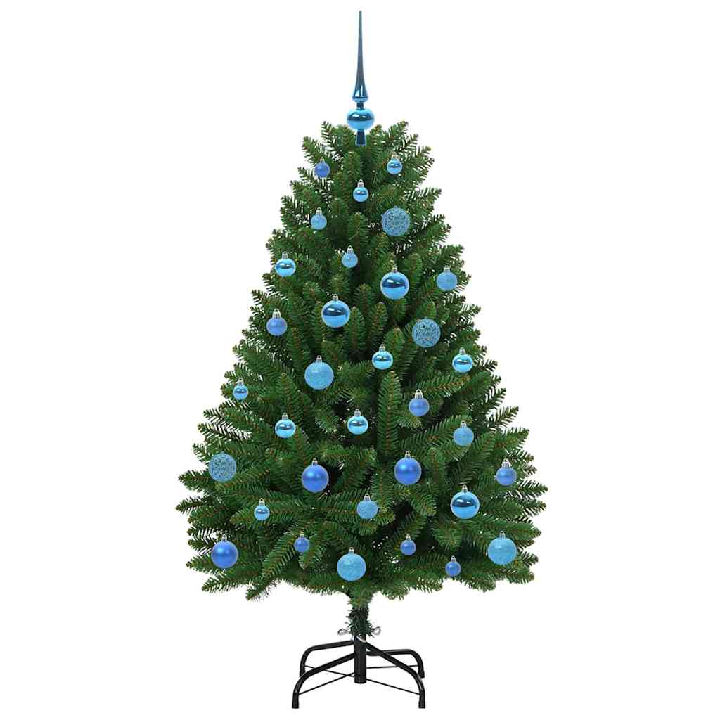 vidaXL Artificial Hinged Christmas Tree Green 150 cm PVC and Steel - 47667
