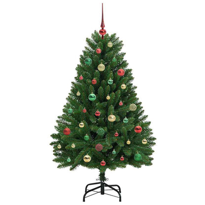 vidaXL Artificial Hinged Christmas Tree Green 150 cm PVC and Steel - 47678