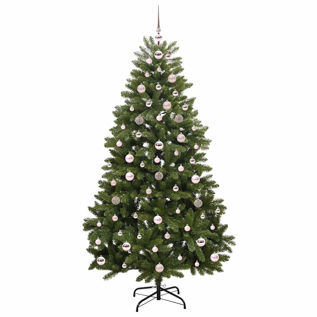 vidaXL Artificial Hinged Christmas Tree Green 180 cm PVC and Steel - 47692