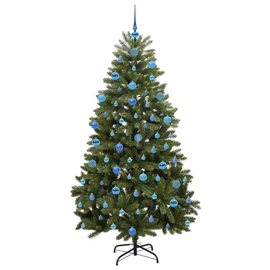 vidaXL Artificial Hinged Christmas Tree Green 180 cm PVC and Steel - 47713