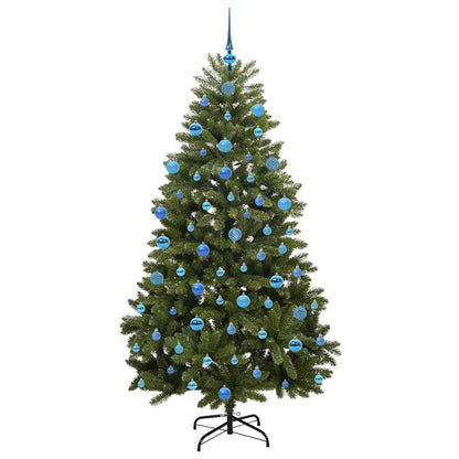 vidaXL Artificial Hinged Christmas Tree Green 180 cm PVC and Steel - 47713