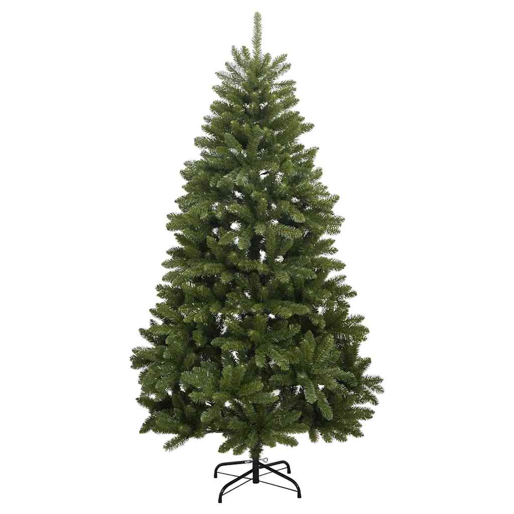 vidaXL Artificial Hinged Christmas Tree Green 240 cm PVC and Steel