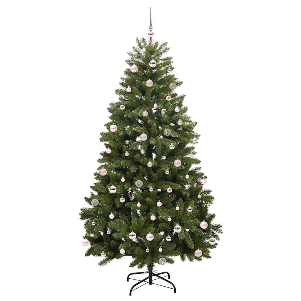 vidaXL Artificial Hinged Christmas Tree Green 240 cm PVC and Steel - 47772