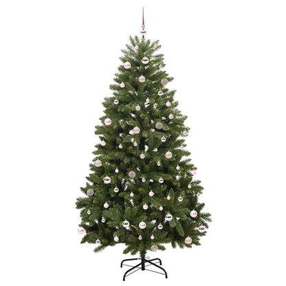 vidaXL Artificial Hinged Christmas Tree Green 240 cm PVC and Steel - 47772