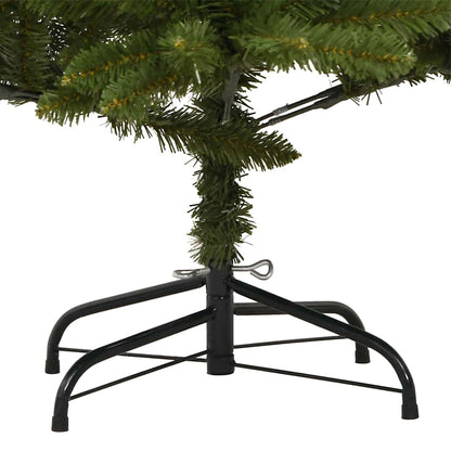 vidaXL Artificial Hinged Christmas Tree Green 240 cm PVC and Steel - 47785