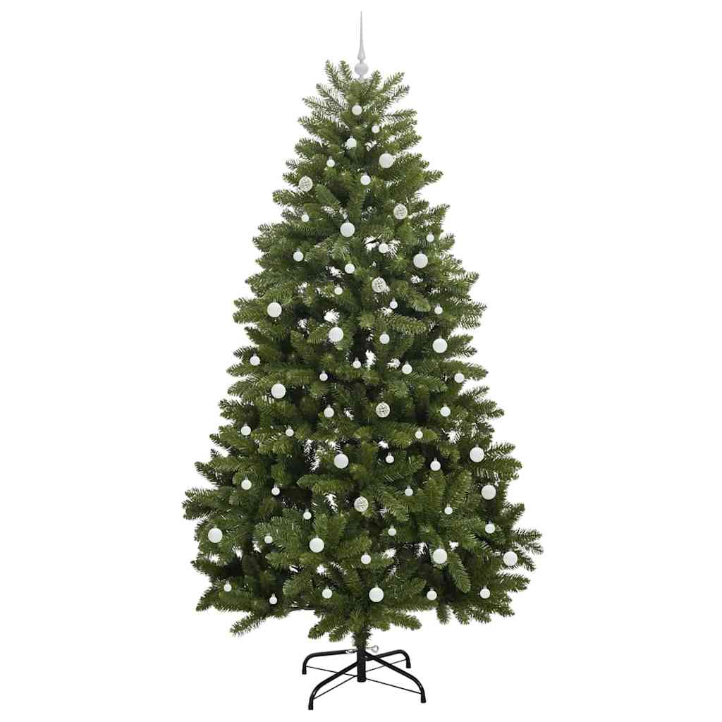 vidaXL Artificial Hinged Christmas Tree Green 240 cm PVC and Steel - 47785