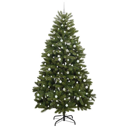 vidaXL Artificial Hinged Christmas Tree Green 240 cm PVC and Steel - 47785