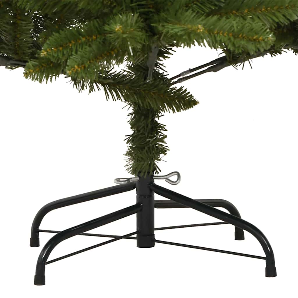 vidaXL Artificial Hinged Christmas Tree Green 240 cm PVC and Steel - 47797