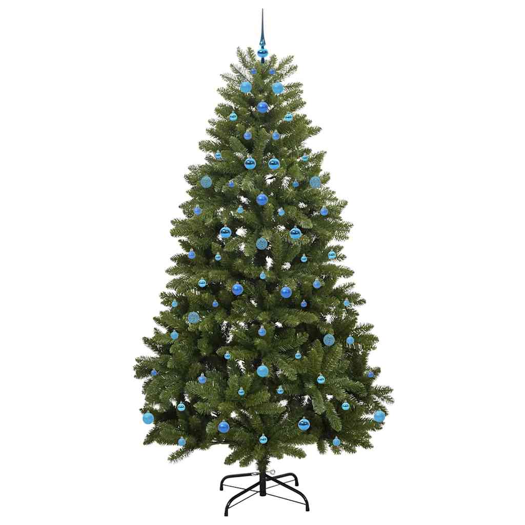 vidaXL Artificial Hinged Christmas Tree Green 240 cm PVC and Steel - 47797