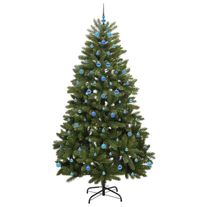 vidaXL Artificial Hinged Christmas Tree Green 240 cm PVC and Steel - 47797