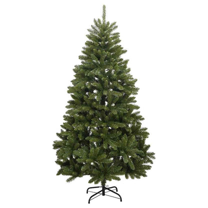 vidaXL Artificial Hinged Christmas Tree Green 240 cm PVC and Steel - 47797