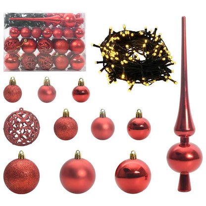 vidaXL Artificial Hinged Christmas Tree Green and White 150 cm