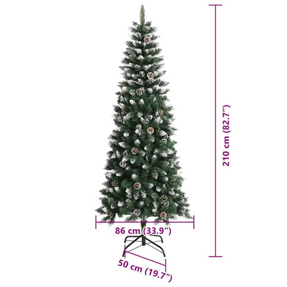 vidaXL Artificial Christmas Tree Green 210 cm - 47185