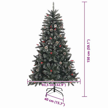 vidaXL Artificial Christmas Tree Green 150 cm - 47262