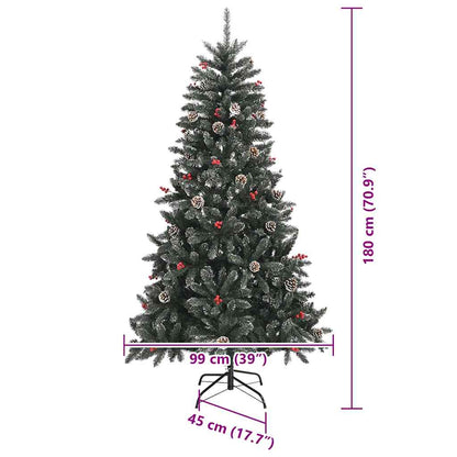 vidaXL Artificial Christmas Tree Green 180 cm - 47345