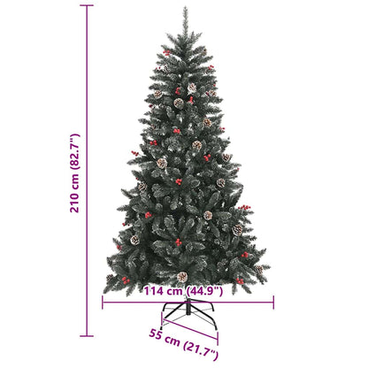 vidaXL Artificial Christmas Tree Green 210 cm - 47353