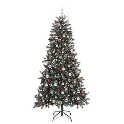 vidaXL Artificial Christmas Tree with 300 LEDs with Stand Green 210 cm - 47357