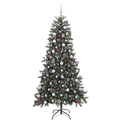 vidaXL Artificial Christmas Tree with 300 LEDs with Stand Green 210 cm - 47360