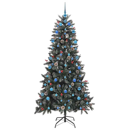 vidaXL Artificial Christmas Tree with 300 LEDs with Stand Green 210 cm - 47362