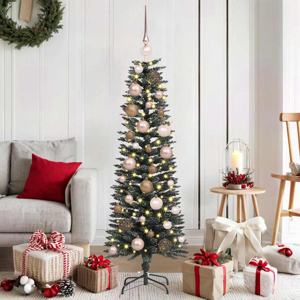vidaXL Artificial Christmas Tree with 150 LEDs with Stand Green 120 cm