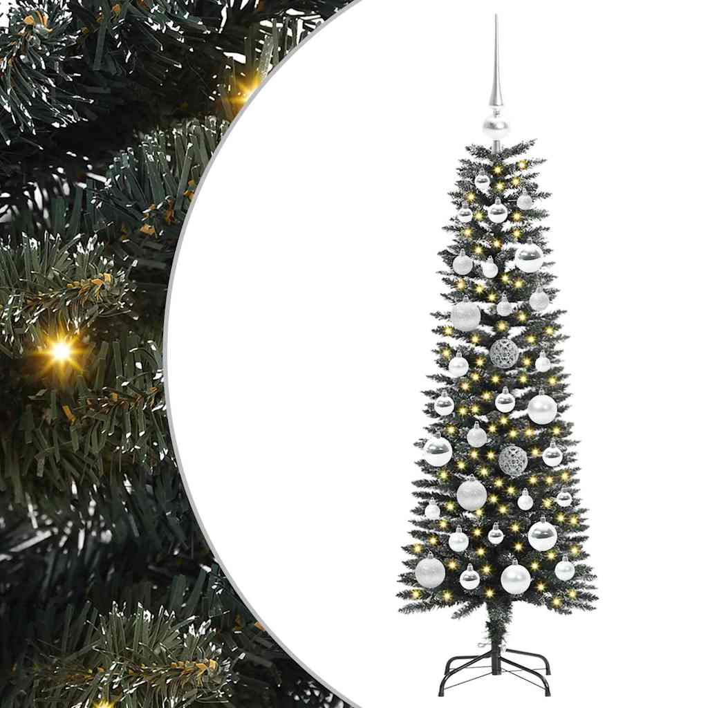 vidaXL Artificial Christmas Tree with 150 LEDs with Stand Green 120 cm - 48094