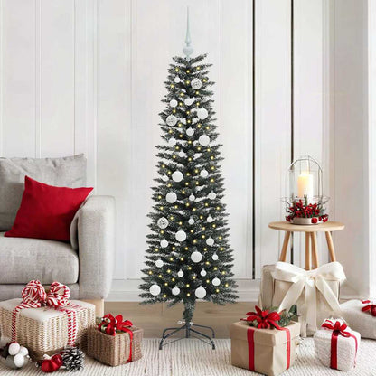 vidaXL Artificial Christmas Tree with 150 LEDs with Stand Green 150 cm - 48119