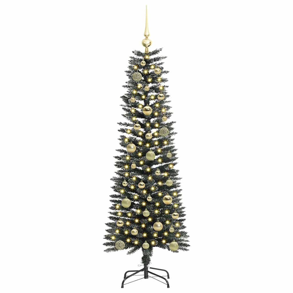 vidaXL Artificial Christmas Tree with 150 LEDs with Stand Green 150 cm - 48121