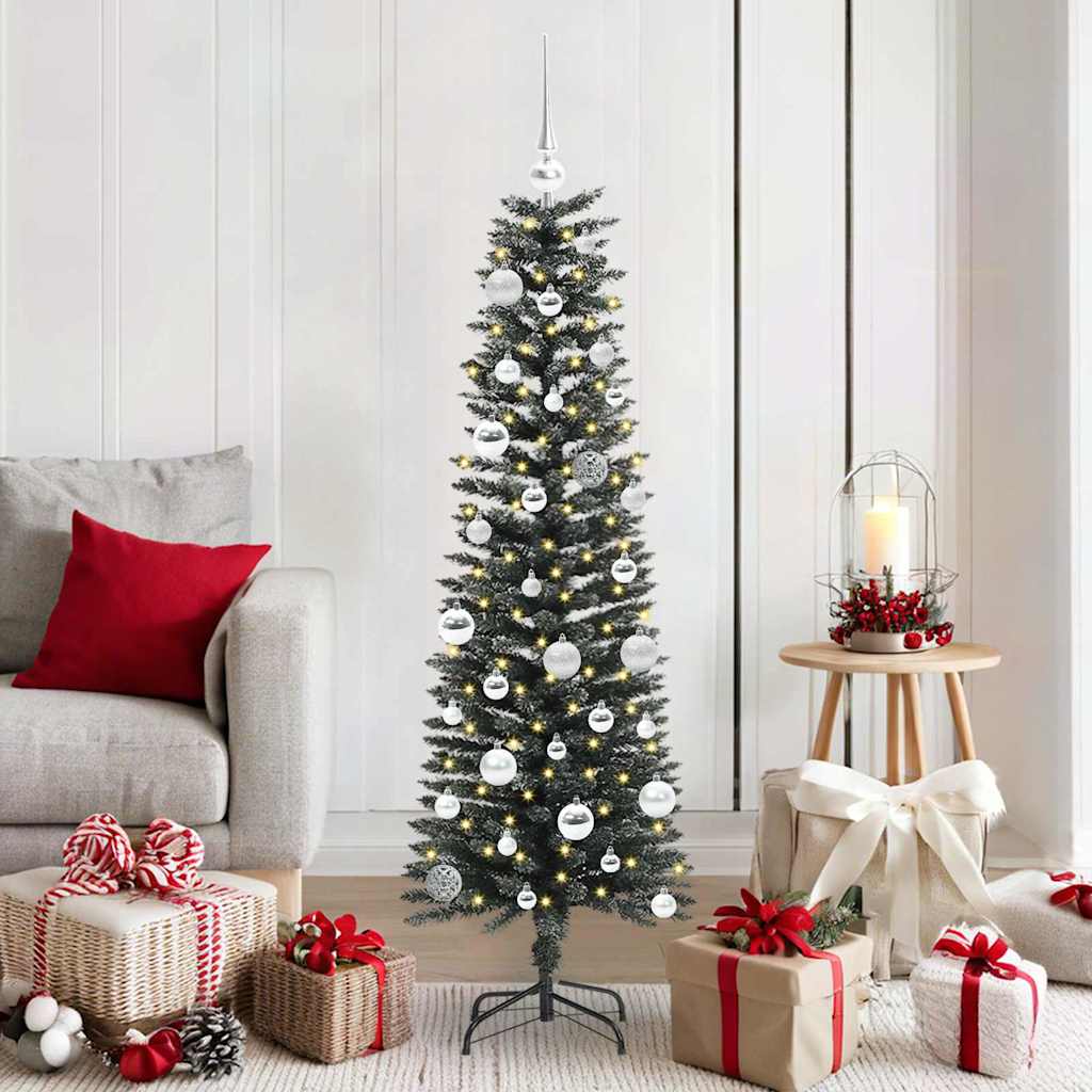 vidaXL Artificial Christmas Tree with 150 LEDs with Stand Green 150 cm - 48128