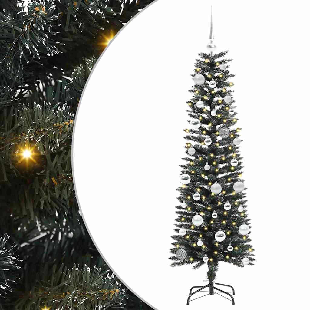 vidaXL Artificial Christmas Tree with 150 LEDs with Stand Green 150 cm - 48128