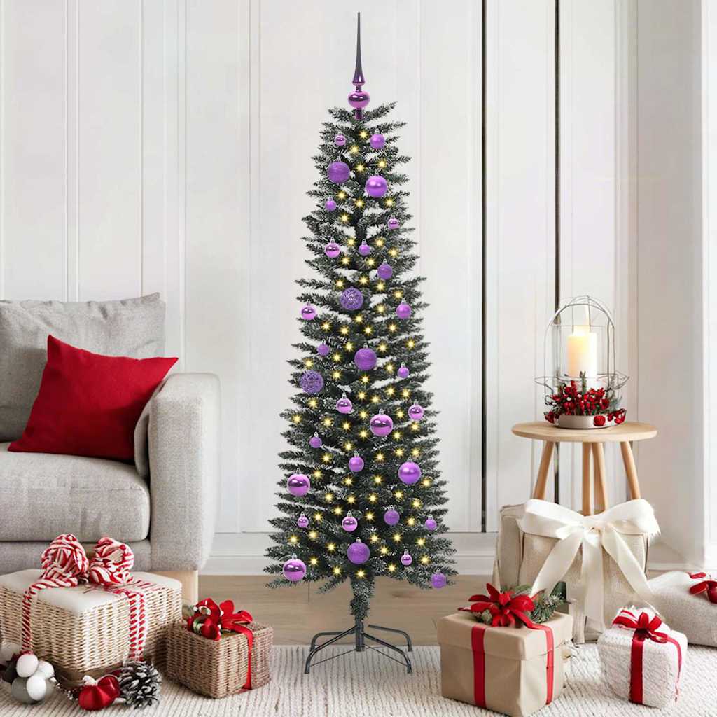 vidaXL Artificial Christmas Tree with 150 LEDs with Stand Green 150 cm - 48137