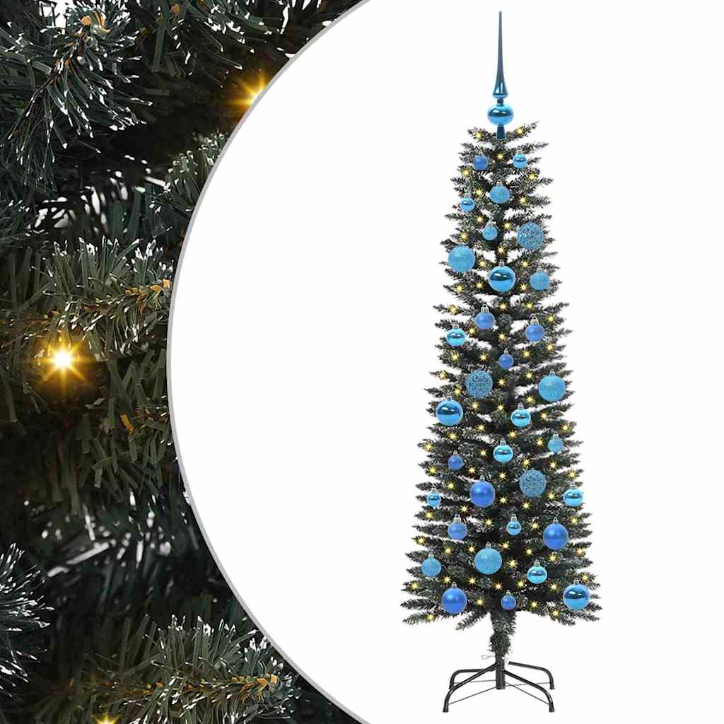 vidaXL Artificial Christmas Tree with 150 LEDs with Stand Green 150 cm - 48141