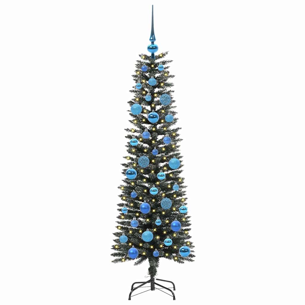 vidaXL Artificial Christmas Tree with 150 LEDs with Stand Green 150 cm - 48141