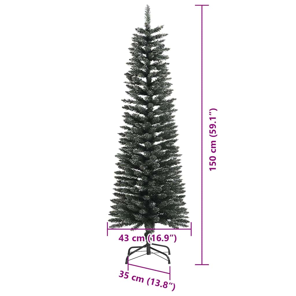 vidaXL Artificial Christmas Tree with 150 LEDs with Stand Green 150 cm - 48141