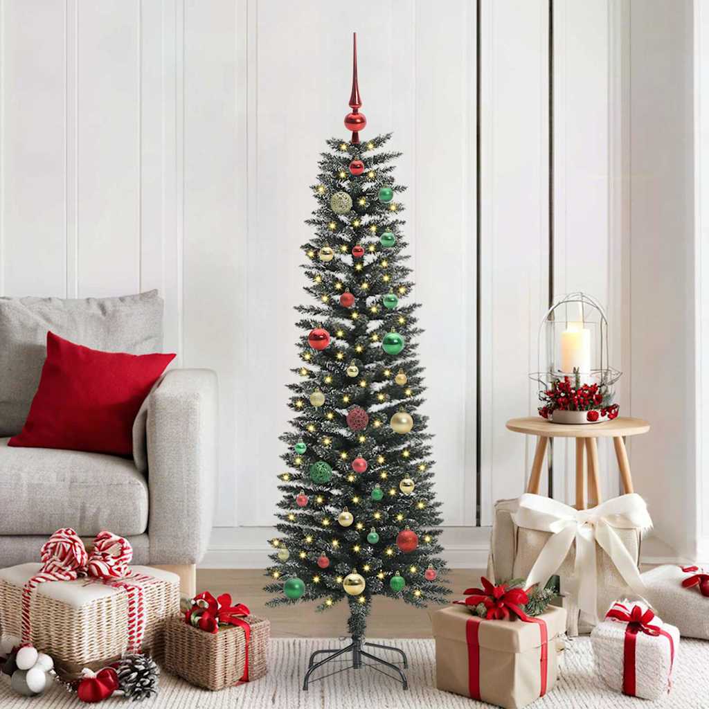 vidaXL Artificial Christmas Tree with 150 LEDs with Stand Green 150 cm - 48142