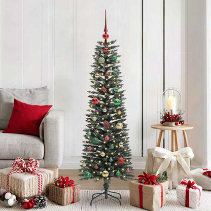 vidaXL Artificial Christmas Tree with 150 LEDs with Stand Green 150 cm - 48142